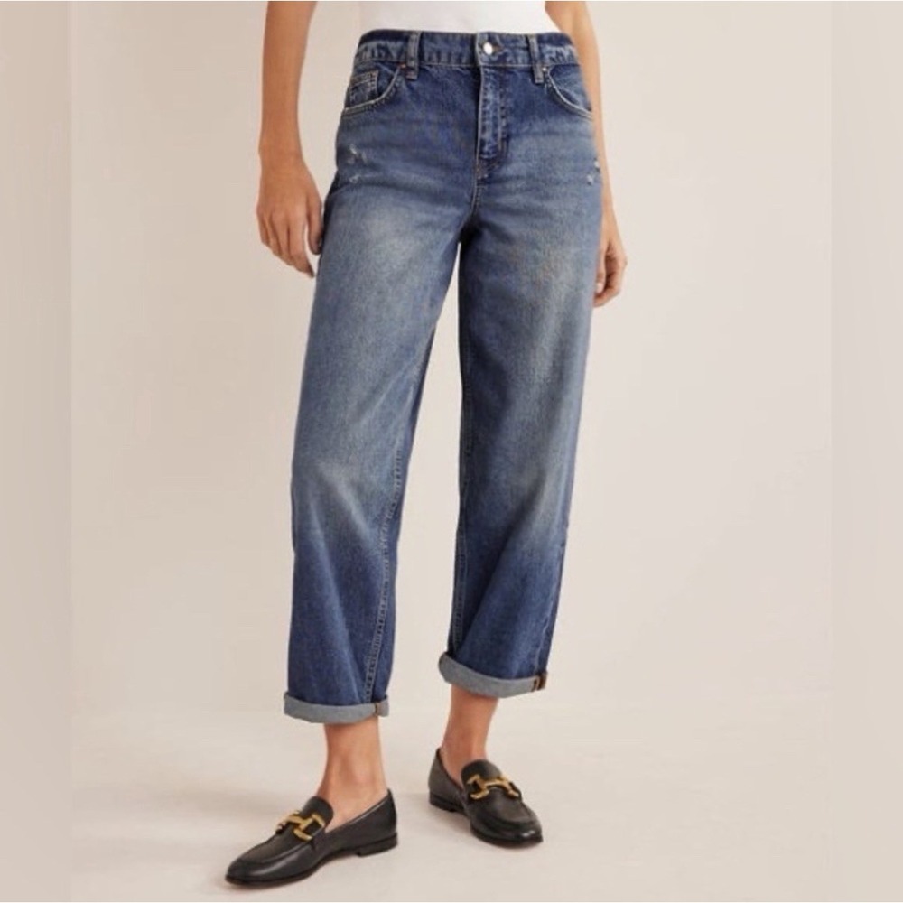 Boden Boyfriend Denim Jeans Size 8R Relaxed Slouchy Easy Casual Modern Classic